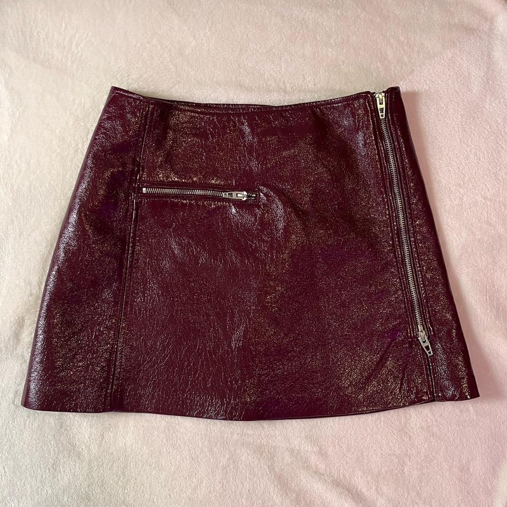 Faux Leather skirt. Size 27.